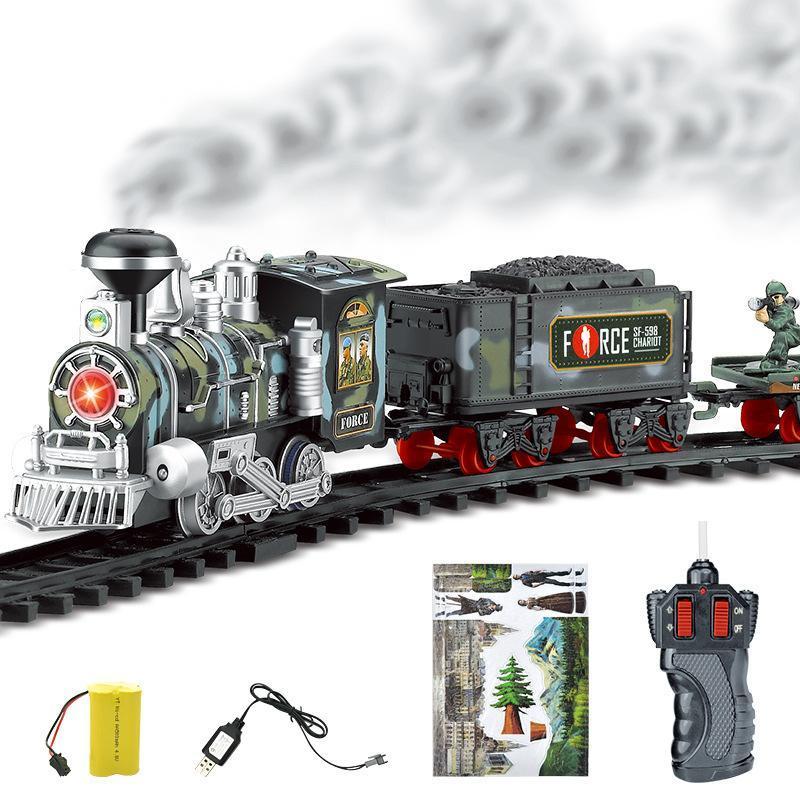Rechargeable Classic Steam Train Children's Toy Set
