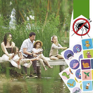 Cartoon Mosquito Repellent Stickers