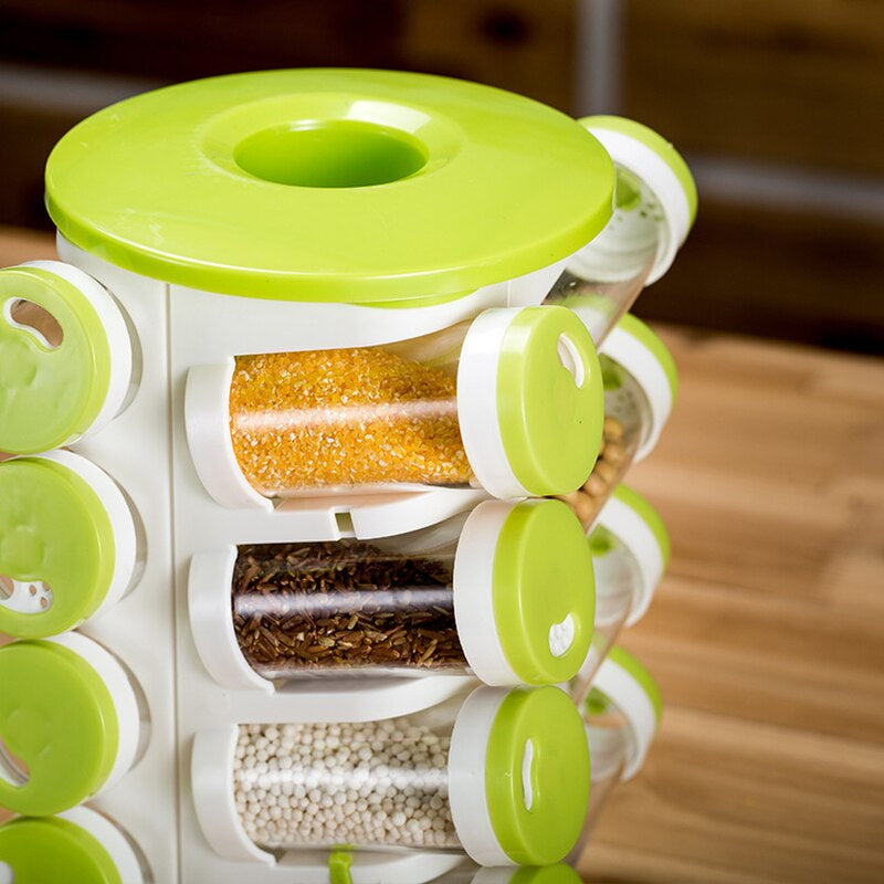 360 Rotating Spice Organizer Rack