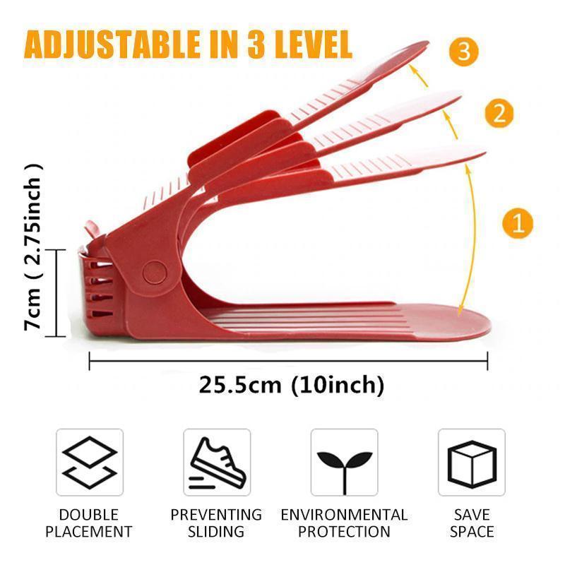Adjustable Type Receives Shoe Rack