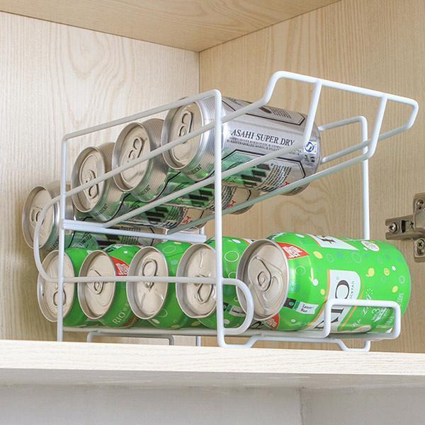 Double Layer Cans Rack