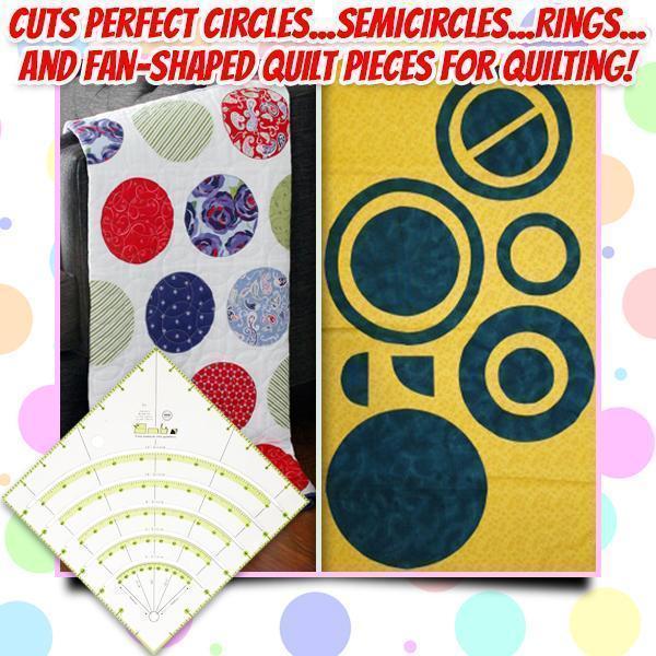 Arcs & Fans Quilt Circle Cutter Ruler