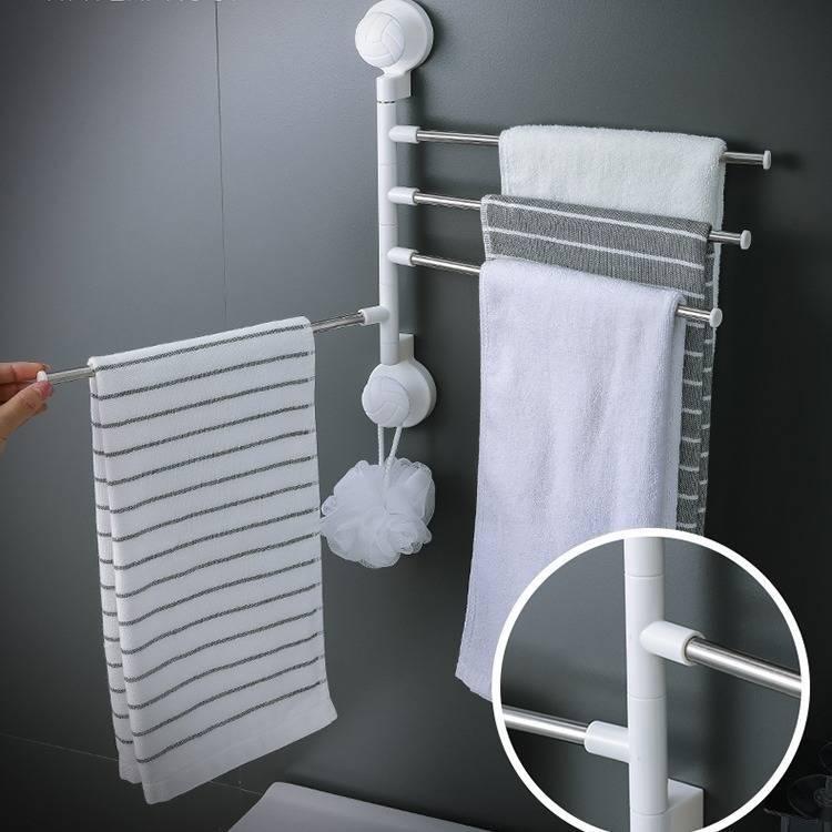 360 Degree Rotating Bathroom Kitchen Towel Shelf