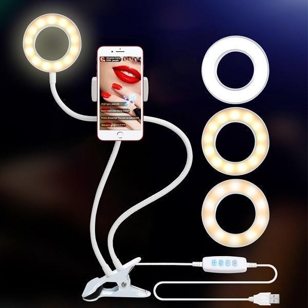 【🔥Free Shipping】-Professional Portable LED Light with Cell Phone Holder™（-BUY2 EXTRA SAVE $10）