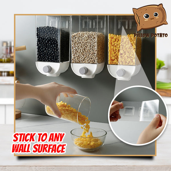 1-Press Wall Mounted Cereal Dispenser