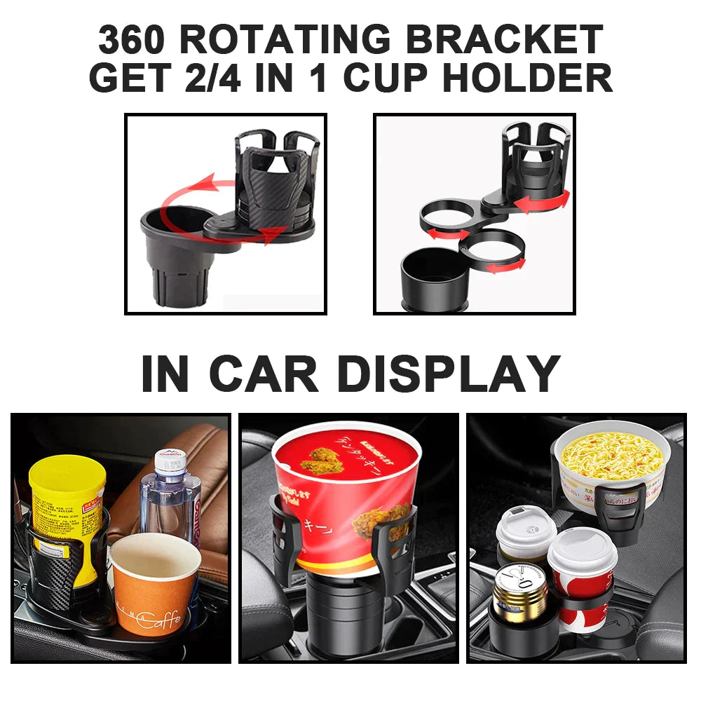 360 Degree Rotating Water Car Cup Holder