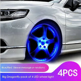 4pc Waterproof  Car Wheel Tire Light