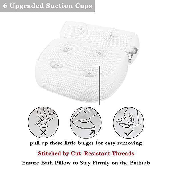 Bath Spa Suction Cup Pillow