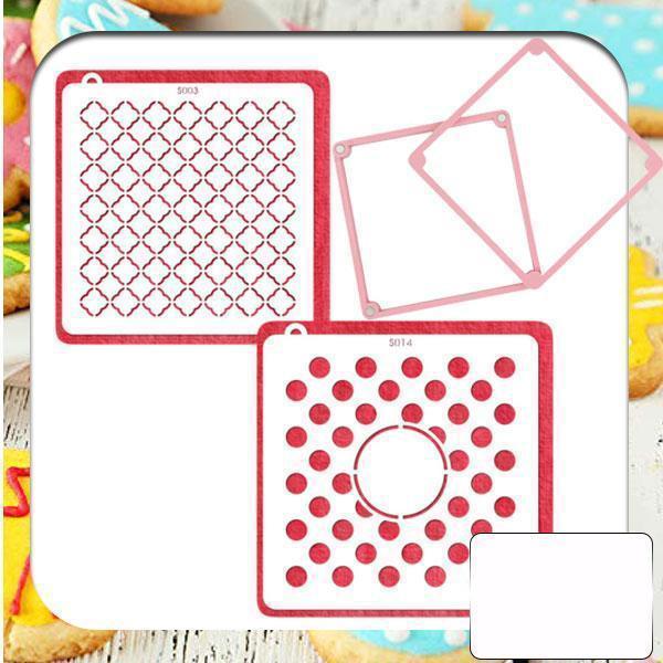 EZCookie Decorating Fondant Stencil Set