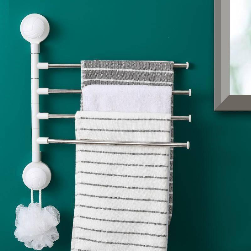 360 Degree Rotating Bathroom Kitchen Towel Shelf