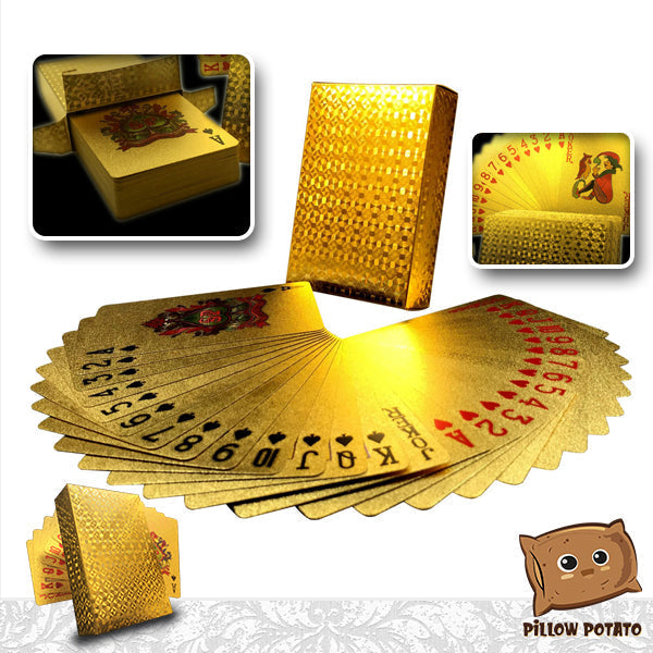 24K Gold Foil Royal Gambit Cards