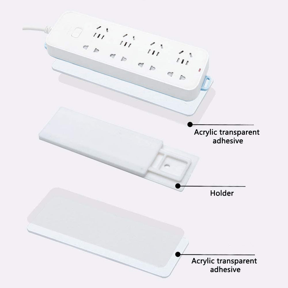 Power Strip Holder Mount  for Power Strip, WiFi Router,  Remote Control and Others