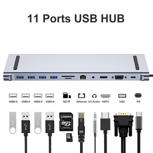 11-in-1 USB C Laptop Docking Station