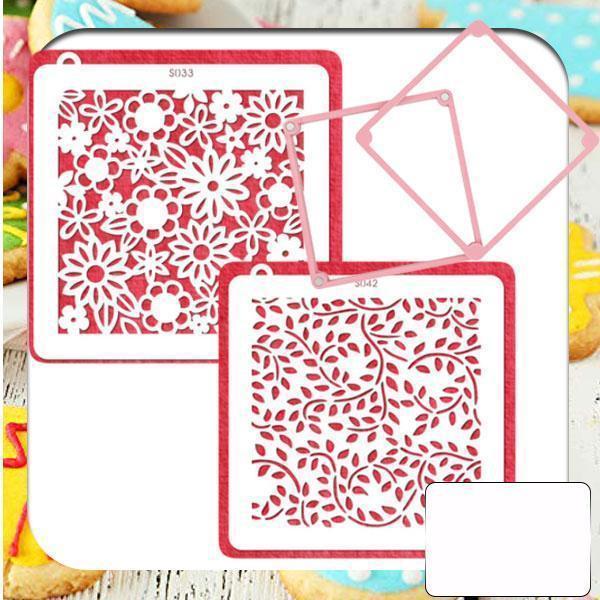 EZCookie Decorating Fondant Stencil Set