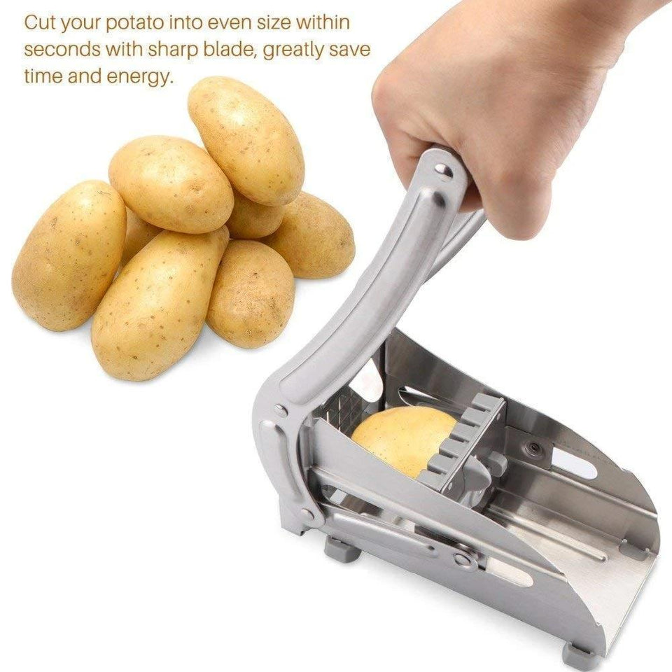 Stainless Steel French Fries Potato Chips Strip Cutter Machine