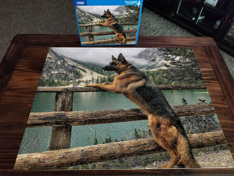 Pet Series Puzzle-German shepherd 1000 Pieces（ All Items Shipped Within 1 Day）