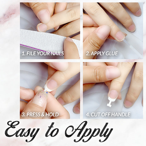Glue-On French Nails Kit