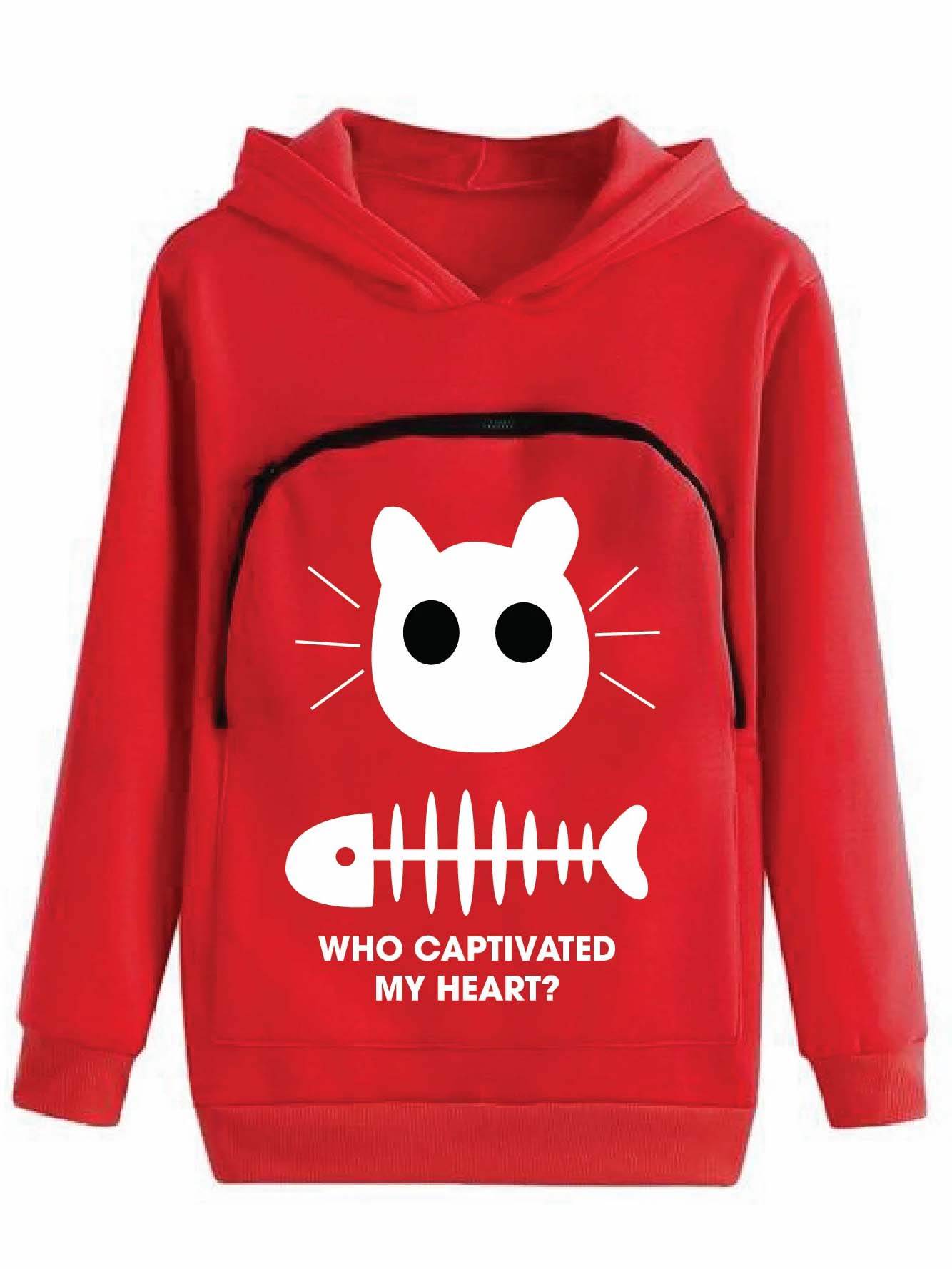 Funny Cat Lovers Hoodie Cuddle Pouch Who Captivated My Heart