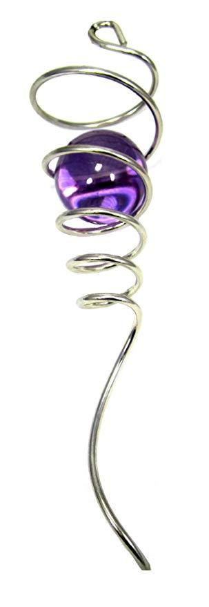 Wind Spinner Silver Spiral Tail