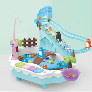 Fishing Penguin Climb Stairs Toy