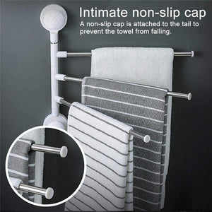 360 Degree Rotating Bathroom Kitchen Towel Shelf