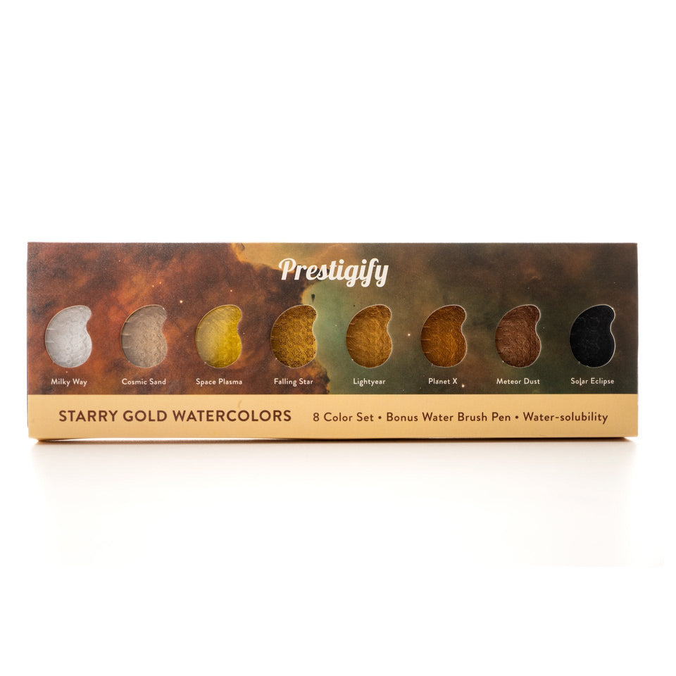 Starry Gold Watercolors 8 set