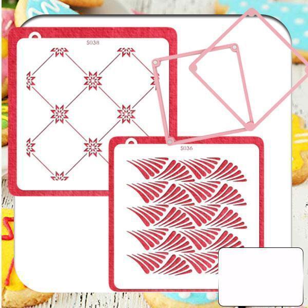 EZCookie Decorating Fondant Stencil Set