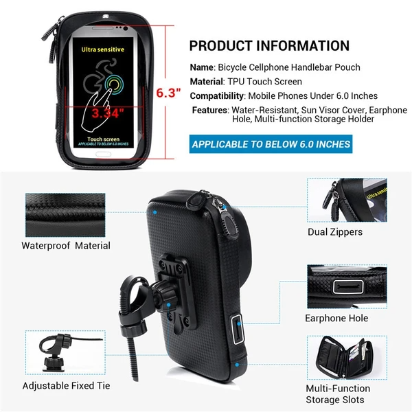 Waterproof Motorcycle Phone Mount