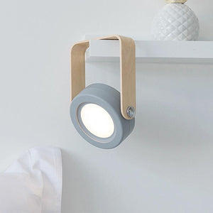 Portable Lantern Lamp With Wooden Handle