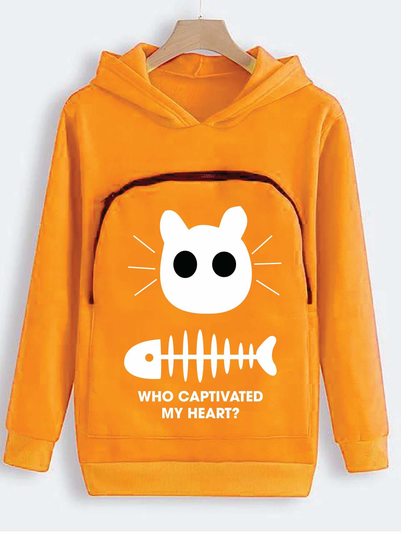 Funny Cat Lovers Hoodie Cuddle Pouch Who Captivated My Heart