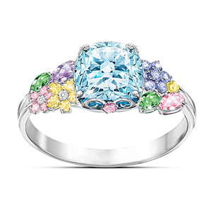 Thomas Kinkade Colors Of Inspiration Womens Floral Ring