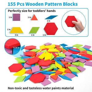 155 Pieces Wooden Jigsaw Puzzle Set