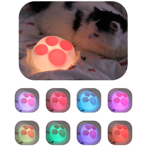 15 color changing USB Rechargeable Cute Silicone Cat Night light