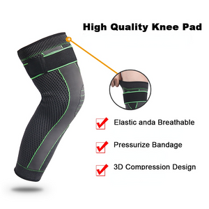 Anti-slip Lengthening Leg Cover Bandage Compression Knee Pads Running Sports Leg Warmers