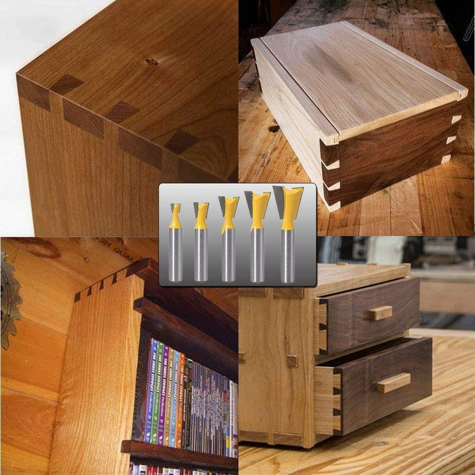 Dovetail Joint Router Bits Set