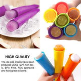 Colorful Silicone Ice Pop Mold Set