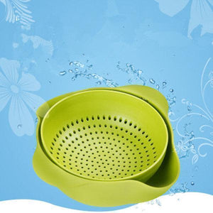 Double Layers Rotating Draining Colander