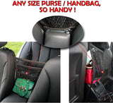3-Layer Car Mesh Organizer,Seat Back Net Bag,Barrier Of Backseat Pet Kids