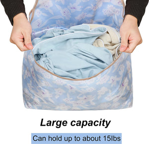Waterproof Apron Bib Laundry Large Pocket Clothes Drying Storage