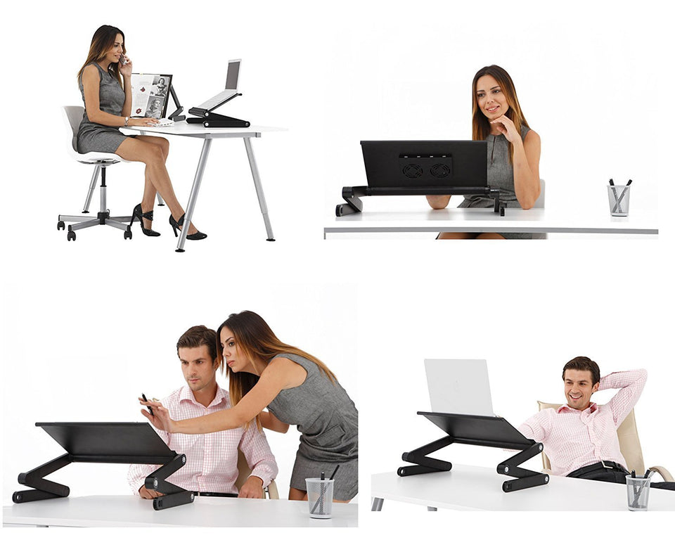 360 Adjustable Portable Folding Laptop Desk & Ergonomic Reading Stand
