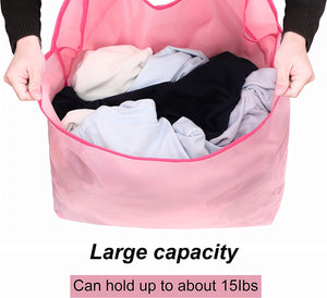 Waterproof Apron Bib Laundry Large Pocket Clothes Drying Storage