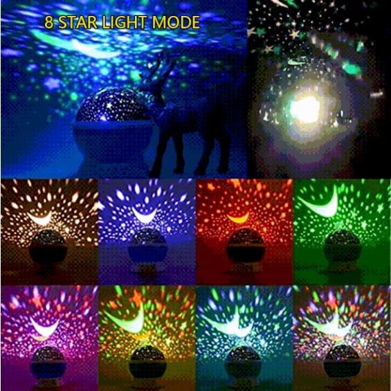 360 Rotation Starry Sky Projector