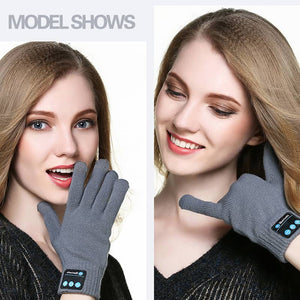 Warm Touch Screen Phone Bluetooth Speaker Gloves