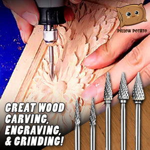 High Speed Double Groove Carving Drill Bits (1 set 5 pcs.)
