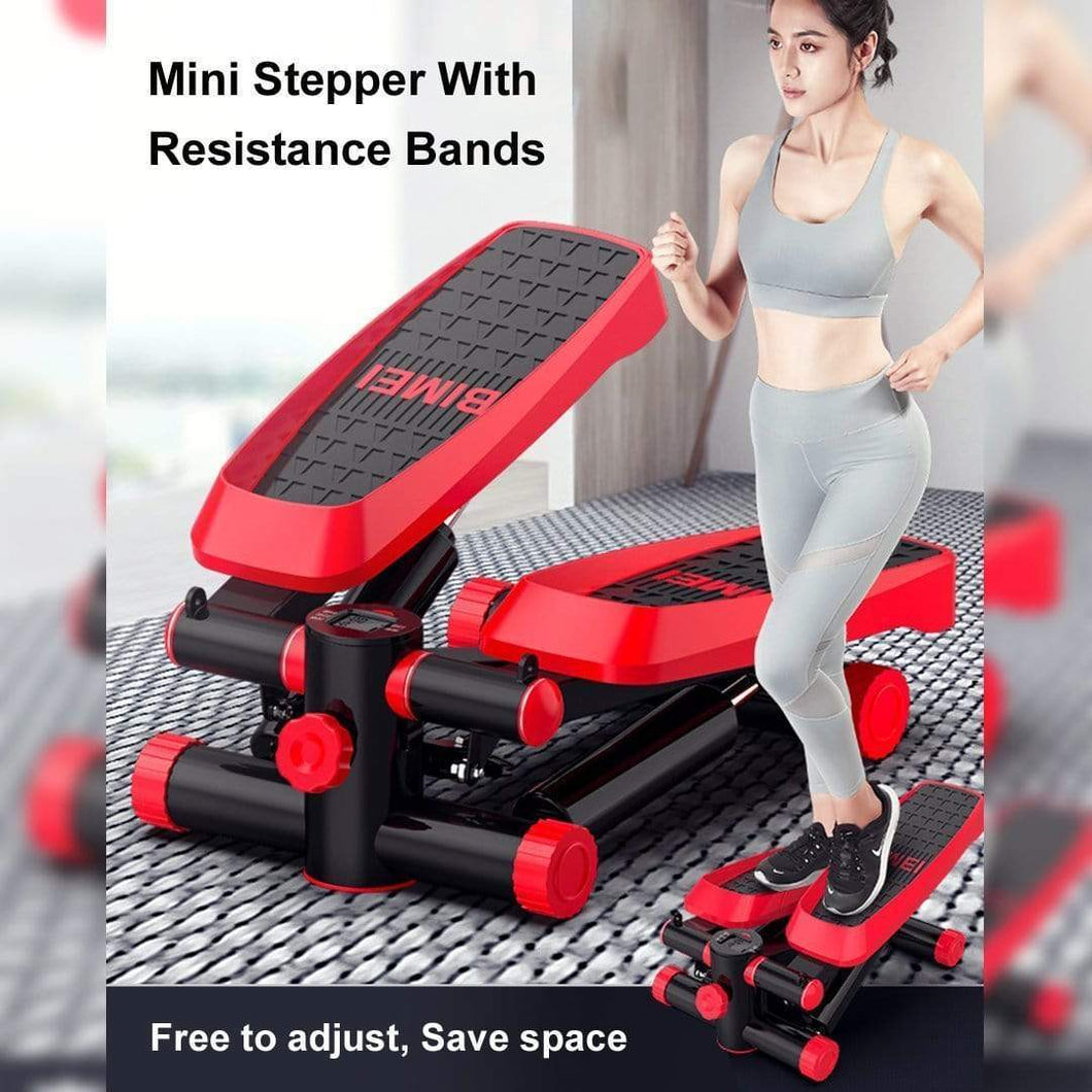Mini Stepper With Resistance Bands