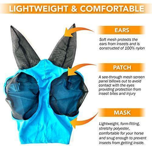 Anti-Fly Mesh Equine Mask