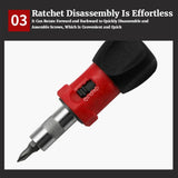 【LH158】Ratchet Screwdriver 1/4 Inch Hex Ratchet Bit Handle Screwdriver Driver Maintenance Tools