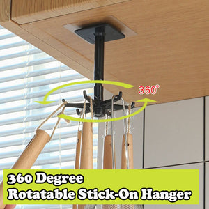 360 Degree Rotatable Stick-On Hanger