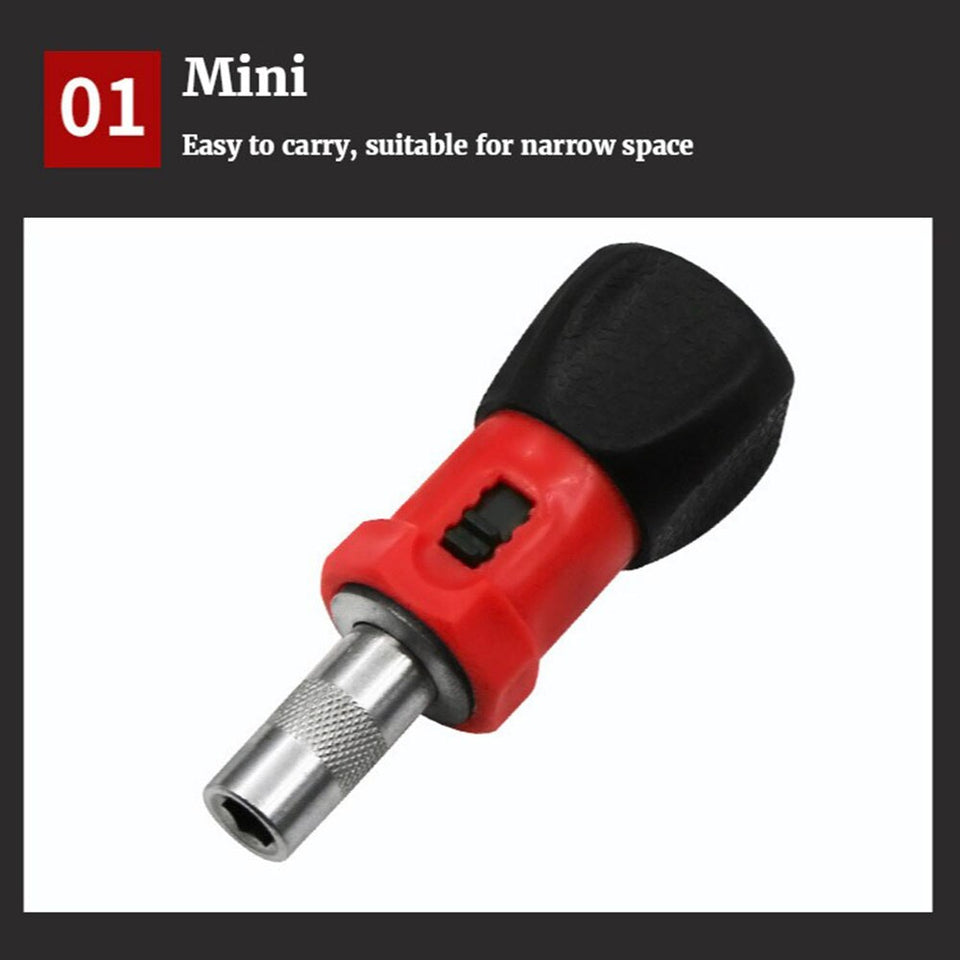 【LH158】Ratchet Screwdriver 1/4 Inch Hex Ratchet Bit Handle Screwdriver Driver Maintenance Tools