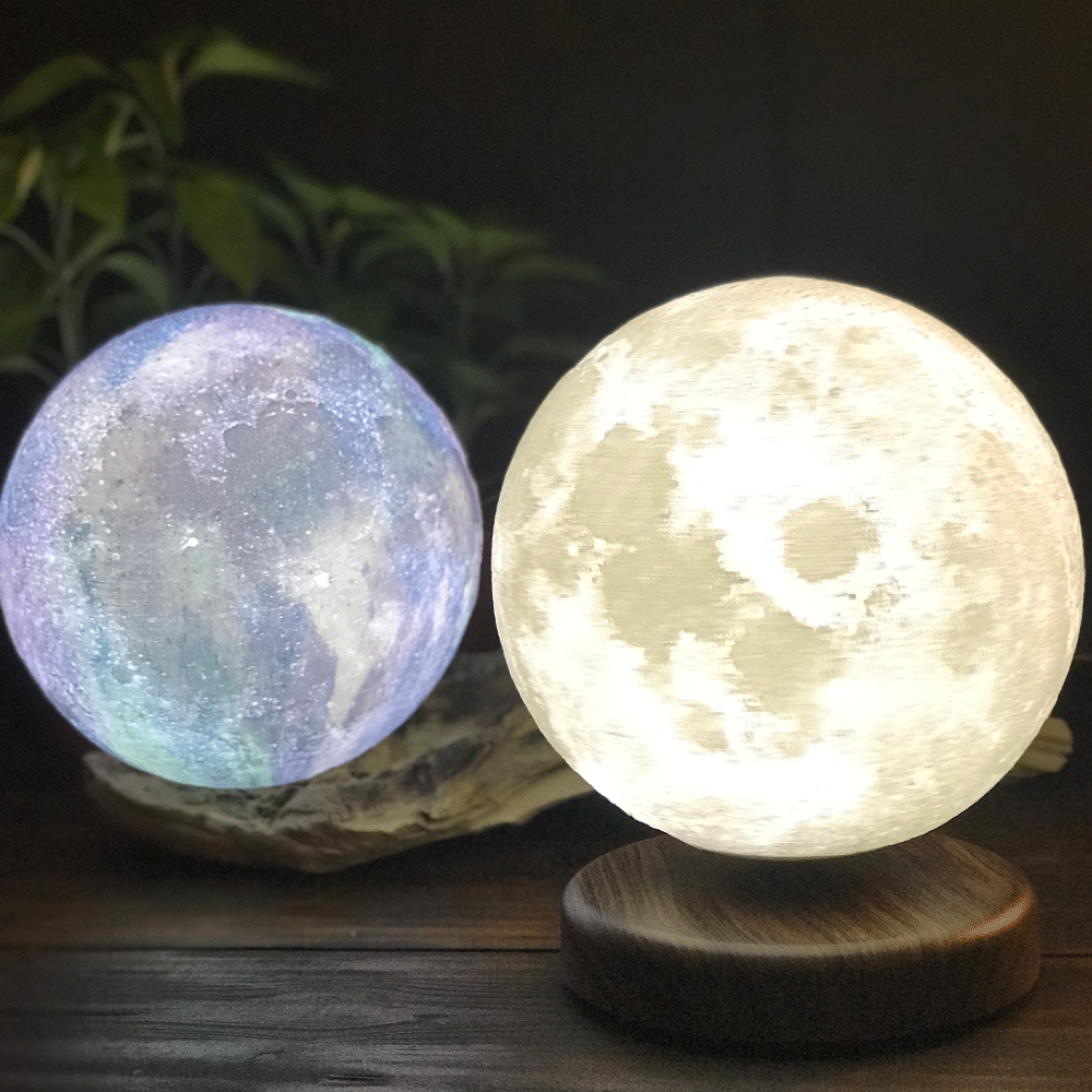 The Moon  Lamp - 3D Printed Model -7 inch Diameter